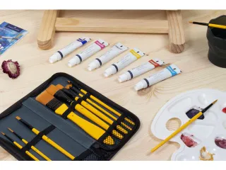Penselen Kangaro acrylverf set van 10stuks in etui - 4
