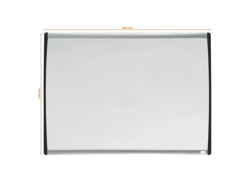 Nobo droog uitwisbaar whitebord met gewelfde lijst 58.5x43cm