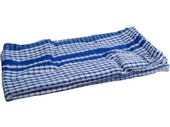 Handdoek 50x70 cm gewafeld blauw, pak van 3 stuks