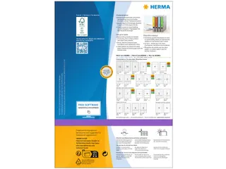 Herma 4297 Rugetiket 192x61mm Rood permanent klevend 400 stuks - 3