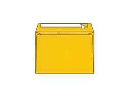 Gekleurde Envelop 120 gram C5 162x229mm Goudgeel 250 Stuks