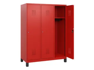 schoollocker,HxBxD 1630x1200x500mm,3vak,vak B 400mm,cil.-slot,voeten - 1