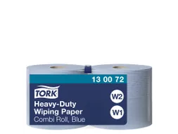 Tork Poetsrol 130072 Combirol W1 / W2 2-Laags Blauw