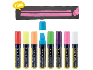 Krijtstift Securit Sma-720 Blokpunt 7-15mm Assorti 8 Stuks - 7
