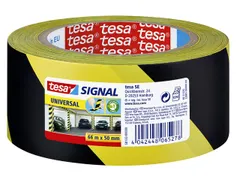 Waarschuwingstape Tesa 58133 geel/zwart 50mmx66m