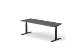 Elektrisch ihv bureau,HxBxD 650-1310x2000x800mm,blad donkergrijs