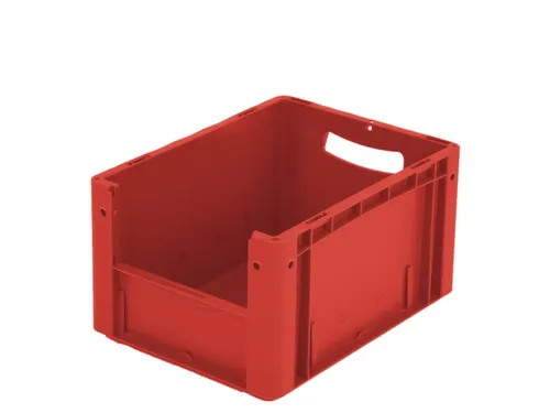 Euronorm Stapelkrat M. Grijpopening Pp Hxlxb 220X400X300Mm Rood