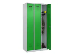locker,HxBxD 1850x900x500mm,3vak,vak B 300mm,cil.-slot,staand op vloer