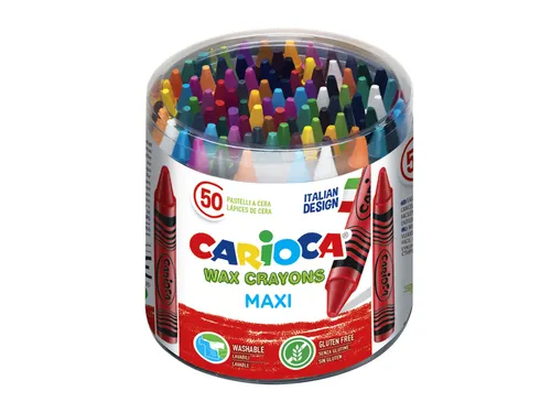 Waskrijtjes Carioca pot à 50 stuks kleuren