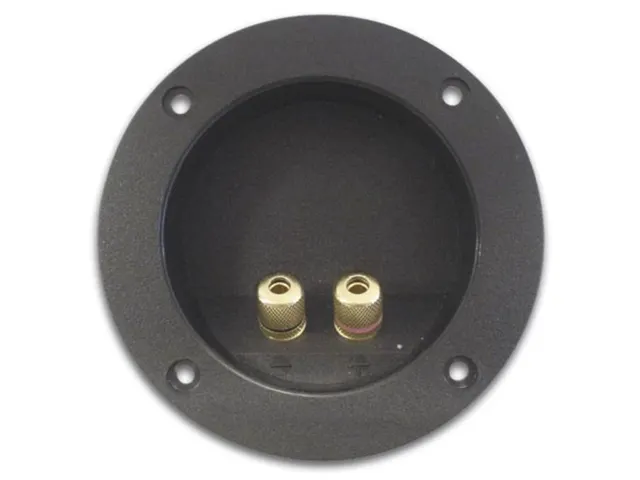 Dubbele Luidsprekeraansluiting - Rond - Verguld