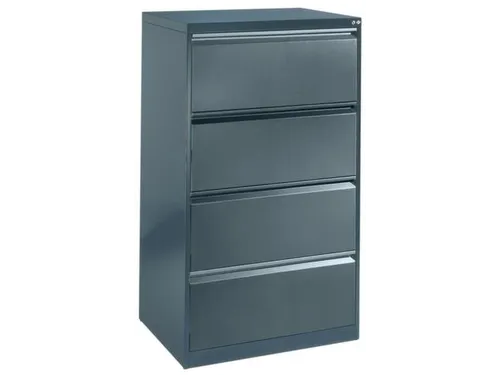 fichekast,HxBxD 1045x433x590mm,1baan,romp RAL7021,front RAL7021