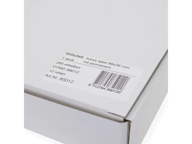 Dymo Compatible Label 99012 36x89mm Wit S0722400