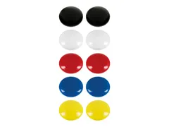 Magneet Westcott assorti pak à 10st. Ø 25x11,8mm, 300g