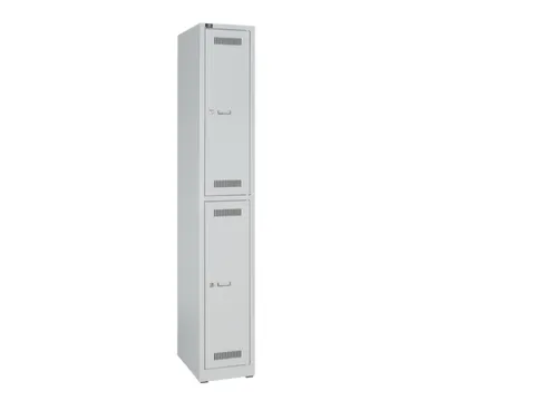 Dubbeldekse garderobekast,HxBxD 1850x300x500mm,1x2vak.,vak B 300mm