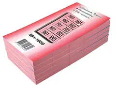 Garderobeblokken nummers van 501 t.e.m. 1.000, kers