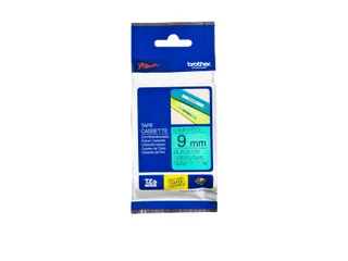 Labeltape Brother P-touch TZe-721 standaard 9mm zwart op groen - 4