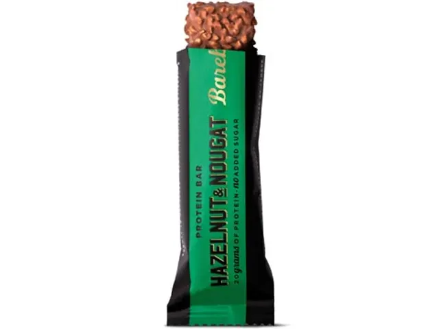 Snack Hazelnut & Nougat Plant Based Reep 55 Gram Pak 12 Stuks