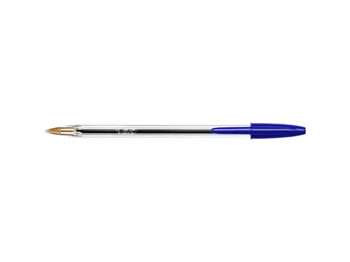 Balpen Bic Cristal medium blauw in tubo verpakking