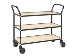 tafelwagen,draagverm. 250kg,3xhouten plaat,laadvl. LxB 950x430mm