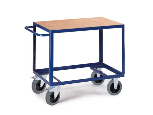 tafelwagen,draagverm. 600kg,2etage(s),laadvl. LxB 1000x700mm,houtetage