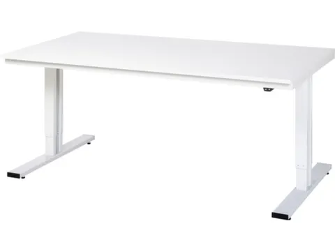 Werkbank elektrisch hoogte verstelbaar 720-1120x2000x1000mm wit RAL703