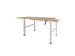 Bureau Assis-debout Dextro Slinger Duo 180x80 honey castello/blanc
