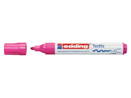 Viltstift edding 4500 textiel rond roze 2-3mm