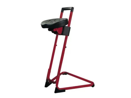 Stahulp H 600-850Mm Zitverstelling Zitting zwart/onderstel Pu/rood