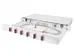 FO-lasdoos 1U Uitgerust 6x SC DX OM4 incl. Lascassette Grijs