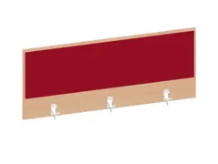 baliepaneel,v. bureau,aanbouw achter,B 1200mm,NE-esdoorn,BN4011-rood