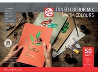 gekleurd tekenpapier, warme kleuren, ft A3 180g