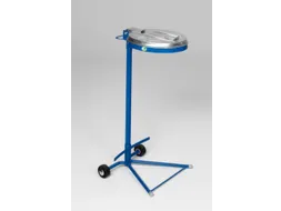 Afvalverzamelaar Verrijdbaar Deksel Verzinkt Frame Blauw