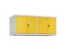opzetkast,v. locker voor scheiding van kleding,4vak.,vak B 300mm