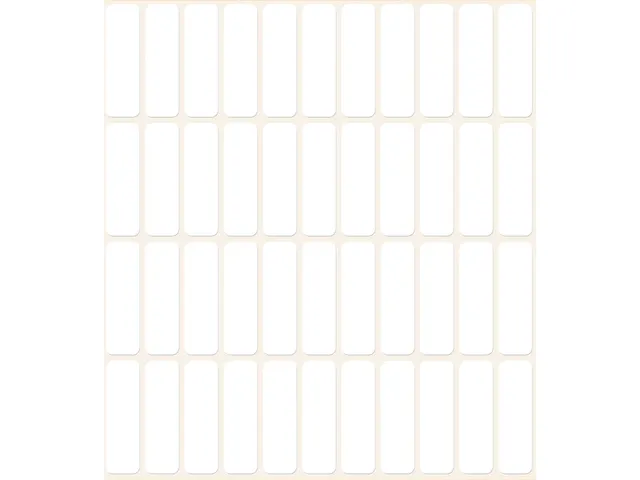 Etiquettes tous usages, blanches 32x10mm boîte 1144 pcs