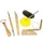 Basisset klei gereedschap, set met 6 stuks