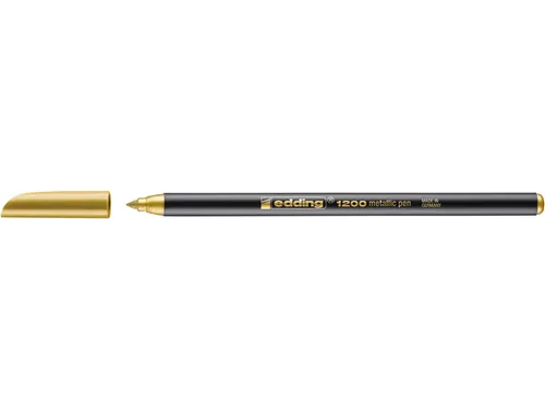 Fineliner edding 1200 goud/zilver 1.0mm blister à 2 stuks