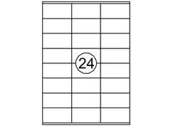 Etiket Quantore 70x36mm wit 2400st