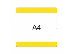 beschrijfbare hoes,markering HxB 302x290mm,PVC,geel