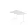 In hoogte verstelbaar bureau,HxBxD 680-850x1200x800mm,blad wit