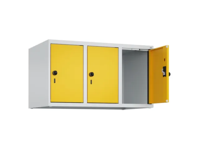 opzetkast,v. locker,3vak.,vak B 300mm,HxBxD 500x900x500mm,draaigrendel