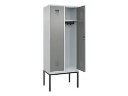 locker,HxBxD 2120x800x500mm,2vak,vak B 400mm,cil.-slot,voetonderstel