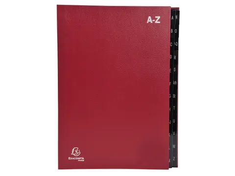 Sorteermap Ordonator A-Z 24vak rood