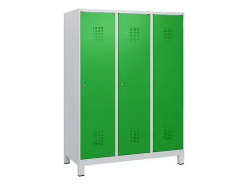 schoollocker,HxBxD 1630x1200x500mm,3vak,vak B 400mm,cil.-slot,voeten
