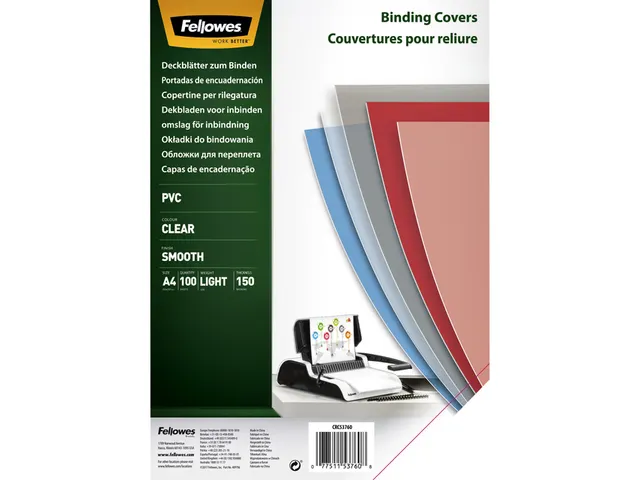 Voorblad Fellowes A4 Pvc 150 Micron Transparant Voordeelbundel