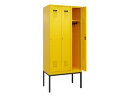 locker,HxBxD 2120x900x500mm,3vak,vak B 300mm,cil.-slot,voetonderstel