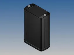 Aluminium Behuizing - Zwart - 100x59.9x30.9mm - Met Flens