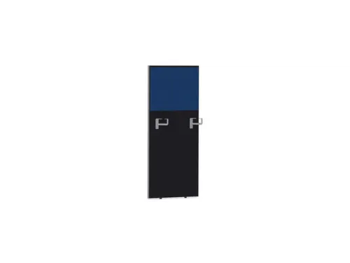 baliepaneel,v. bureau,aanbouw rechts,B 600mm,CC-zwart,BN6016-blauw