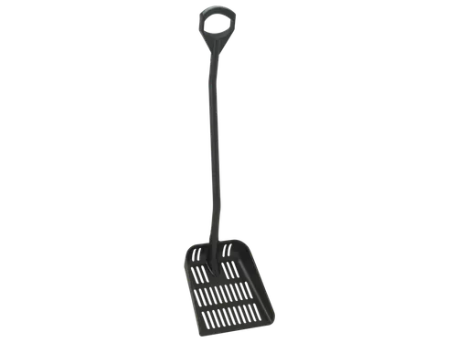 Hygiene 5604-9 uitlekschep zwart lange steel 131cm groot blad
