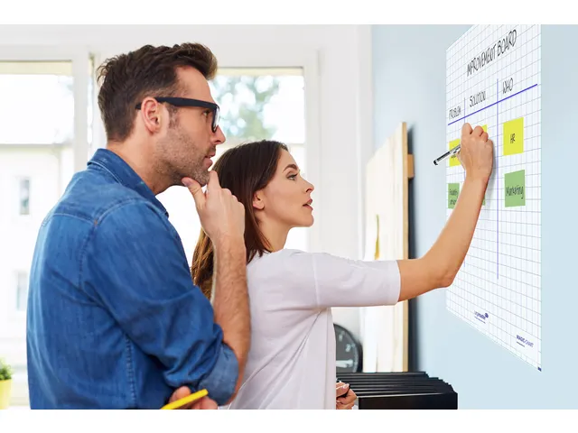 Legamaster Magic-Chart flipchart folie 60x80cm Wit met ruit 25 vel