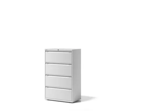 hangmappenkast,HxBxD 1300x800x470mm,4hangmappenframes,romp verkeerswit